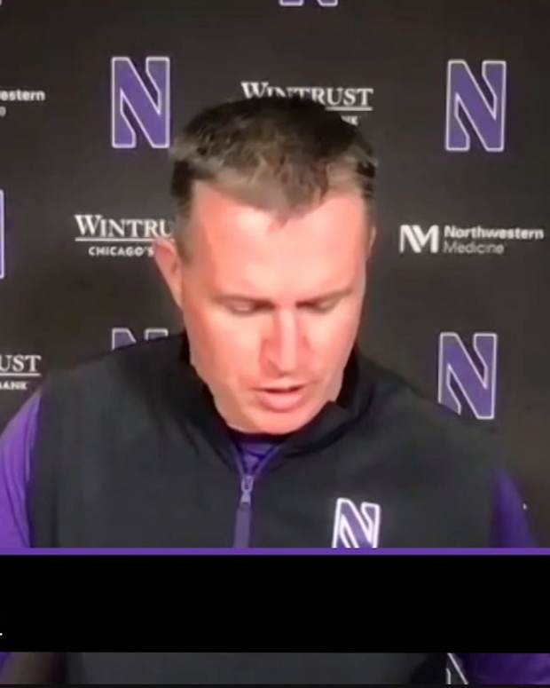 Pat Fitzgerald Iowa Pregame